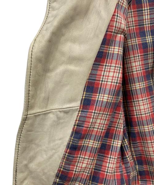 Schott（ショット）Schott (ショット) ライダースジャケット アイボリー サイズ:Sの古着・服飾アイテム