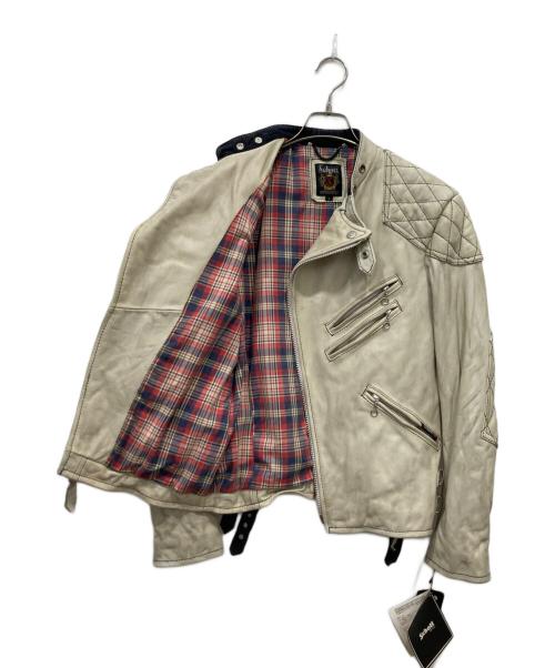 Schott（ショット）Schott (ショット) ライダースジャケット アイボリー サイズ:Sの古着・服飾アイテム