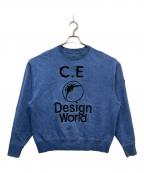 C.Eシーイー）の古着「クルーネックスウェット」｜ブルー