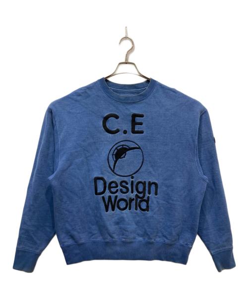 C.E（シーイー）C.E (シーイー) クルーネックスウェット ブルー サイズ:Mの古着・服飾アイテム