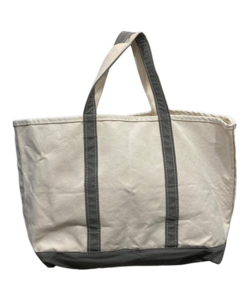 L.L.Bean（エルエルビーン）L.L.Bean (エルエルビーン) トートバッグ ホワイト×グレーの古着・服飾アイテム