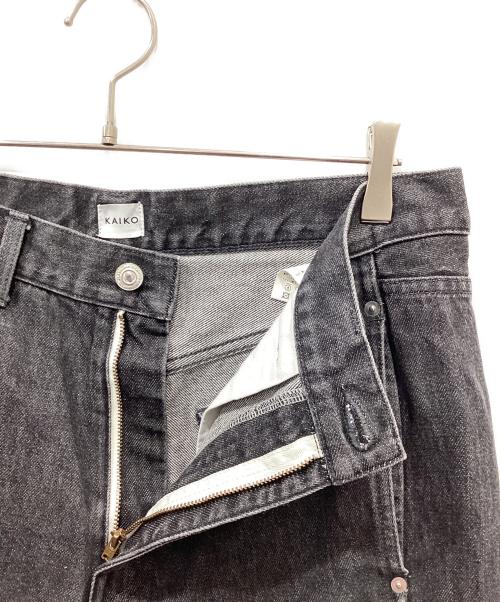 kaiko（カイコー）kaiko (カイコー) BUG DENIM PANT ONEWASH ブラック サイズ:3の古着・服飾アイテム