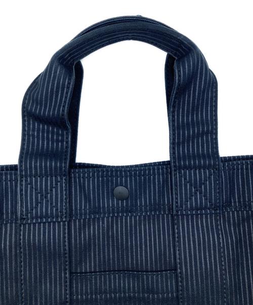 PORTER（ポーター）PORTER (ポーター) ドローイング ストライプトートバッグ ブラックの古着・服飾アイテム