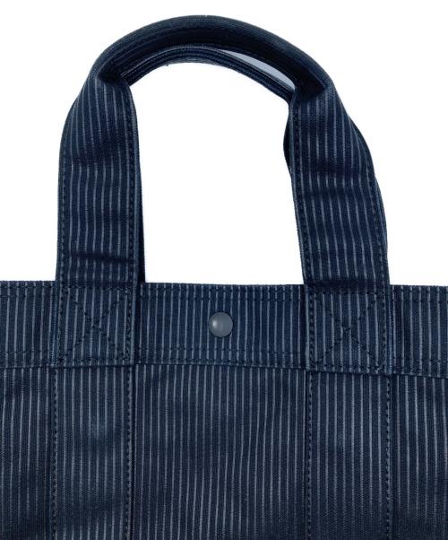 PORTER（ポーター）PORTER (ポーター) ドローイング ストライプトートバッグ ブラックの古着・服飾アイテム