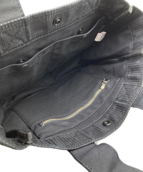 PORTER（ポーター）PORTER (ポーター) ドローイング ストライプトートバッグ ブラックの古着・服飾アイテム