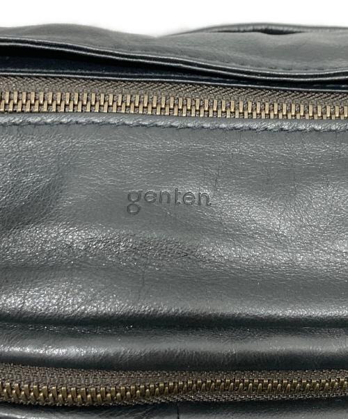genten（ゲンテン）genten (ゲンテン) レザーショルダーバッグ ブラック 未使用品の古着・服飾アイテム