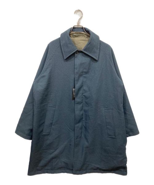 RHYTHR（リズル）RHYTHR (リズル) REVERSIBLE SOUTIEN COLLAR COAT カーキ×ネイビー サイズ:Sの古着・服飾アイテム