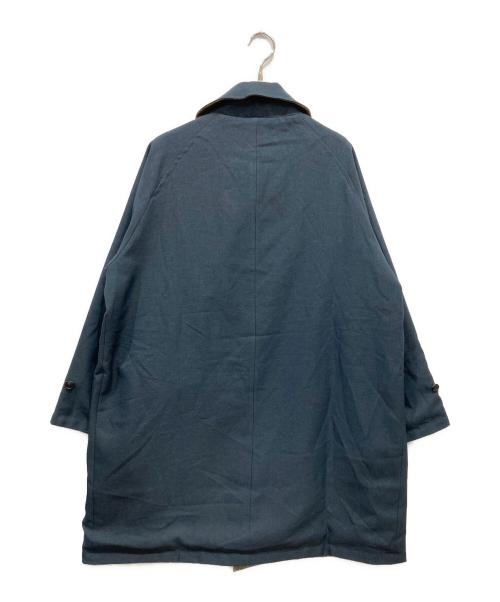 RHYTHR（リズル）RHYTHR (リズル) REVERSIBLE SOUTIEN COLLAR COAT カーキ×ネイビー サイズ:Sの古着・服飾アイテム
