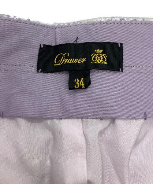 DRAWER（ドゥロワー）DRAWER (ドゥロワー) 総柄パンツ ラベンダー サイズ:34の古着・服飾アイテム