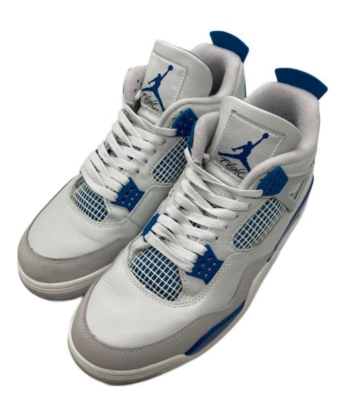 NIKE（ナイキ）NIKE (ナイキ) Air Jordan 4 Retro ライトグレー×ブルー サイズ:29ｃｍの古着・服飾アイテム