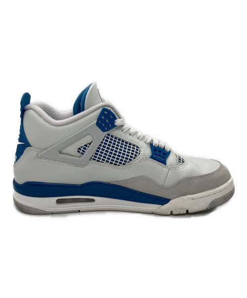 NIKE（ナイキ）NIKE (ナイキ) Air Jordan 4 Retro ライトグレー×ブルー サイズ:29ｃｍの古着・服飾アイテム