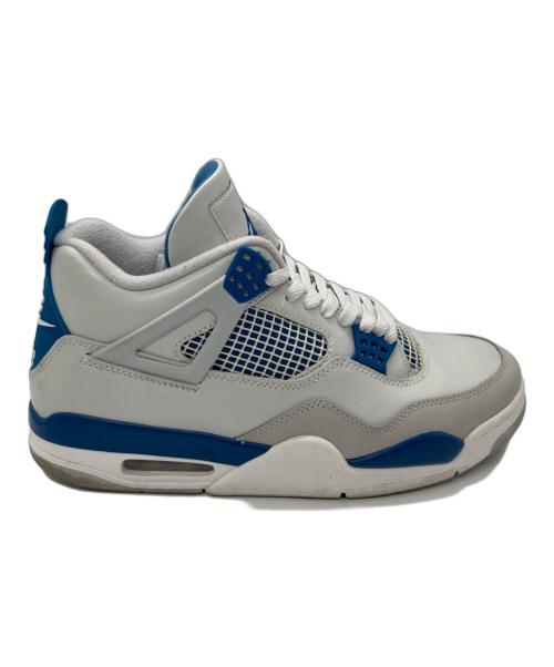 NIKE（ナイキ）NIKE (ナイキ) Air Jordan 4 Retro ライトグレー×ブルー サイズ:29ｃｍの古着・服飾アイテム