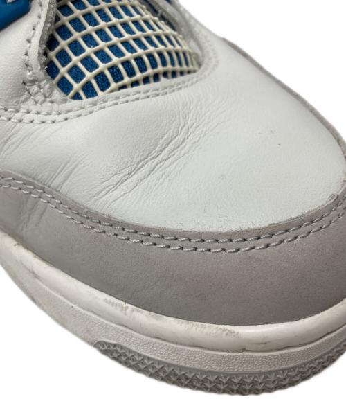 NIKE（ナイキ）NIKE (ナイキ) Air Jordan 4 Retro ライトグレー×ブルー サイズ:29ｃｍの古着・服飾アイテム