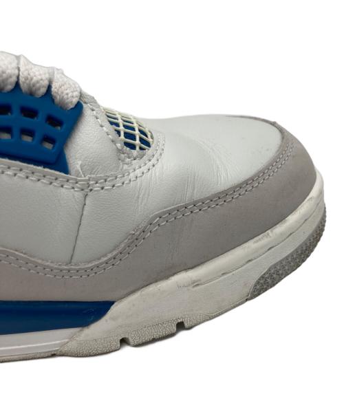 NIKE（ナイキ）NIKE (ナイキ) Air Jordan 4 Retro ライトグレー×ブルー サイズ:29ｃｍの古着・服飾アイテム