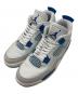 NIKE（ナイキ）の古着「Air Jordan 4 Retro」｜ライトグレー×ブルー