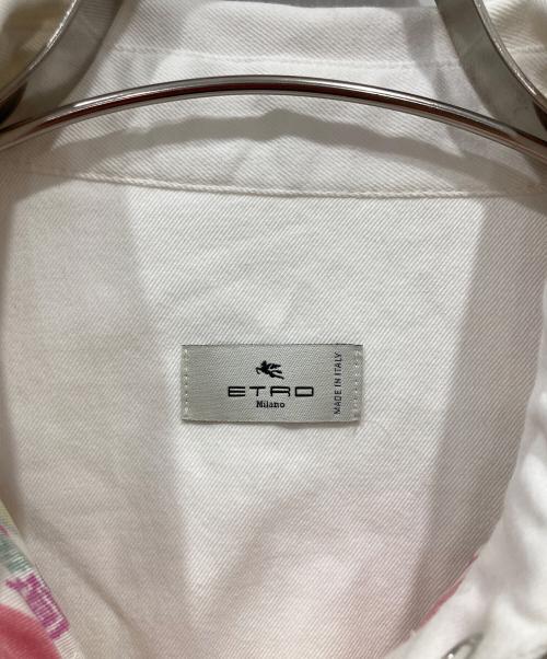 ETRO（エトロ）ETRO (エトロ) スカーフウエスタンシャツ ホワイト サイズ:38の古着・服飾アイテム