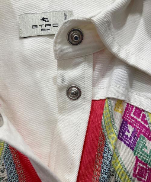 ETRO（エトロ）ETRO (エトロ) スカーフウエスタンシャツ ホワイト サイズ:38の古着・服飾アイテム