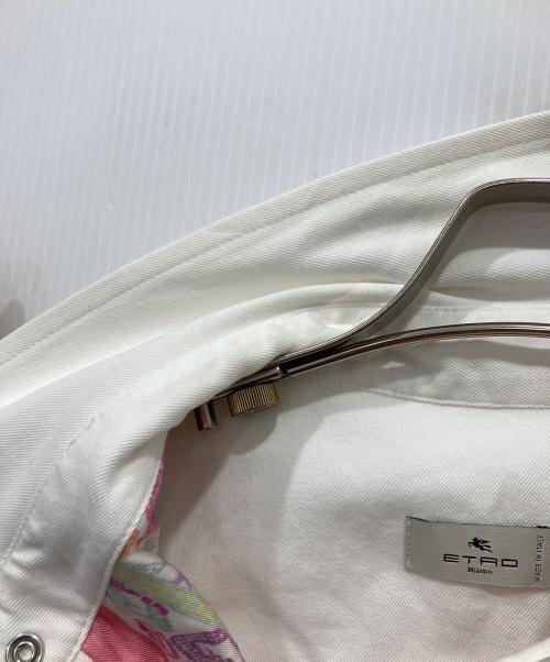 ETRO（エトロ）ETRO (エトロ) スカーフウエスタンシャツ ホワイト サイズ:38の古着・服飾アイテム