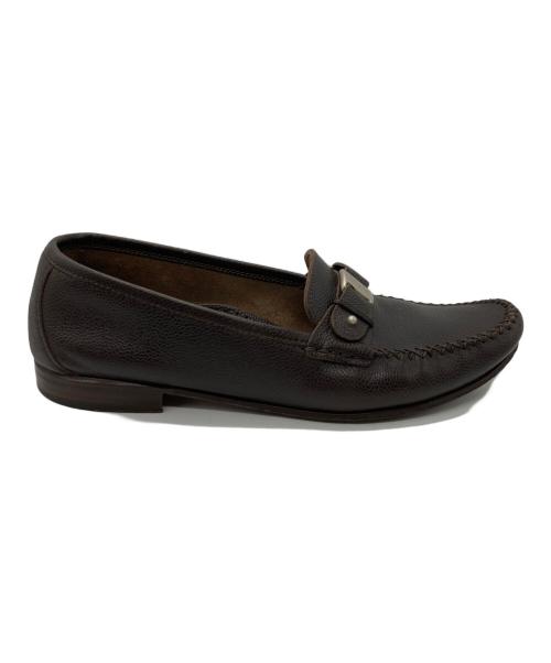 Salvatore Ferragamo（サルヴァトーレ フェラガモ）Salvatore Ferragamo (サルヴァトーレ フェラガモ) モカシンシューズ ブラウン サイズ:9Dの古着・服飾アイテム