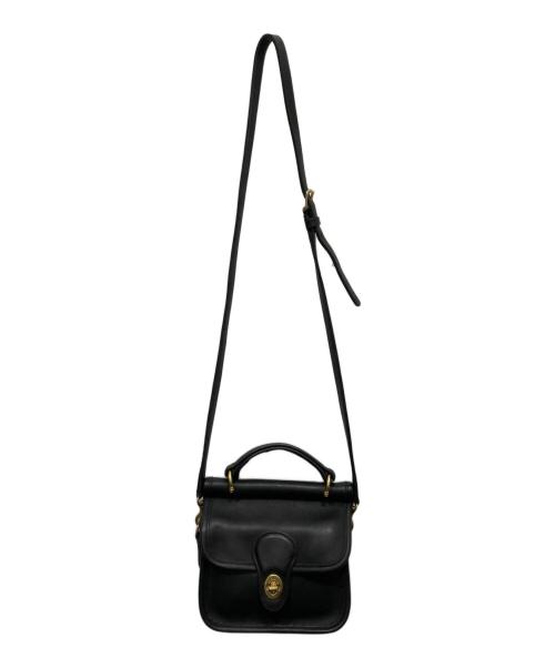 COACH（コーチ）COACH (コーチ) グローブレザーショルダーバッグ ブラックの古着・服飾アイテム