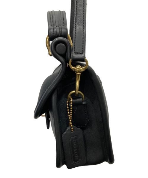 COACH（コーチ）COACH (コーチ) グローブレザーショルダーバッグ ブラックの古着・服飾アイテム