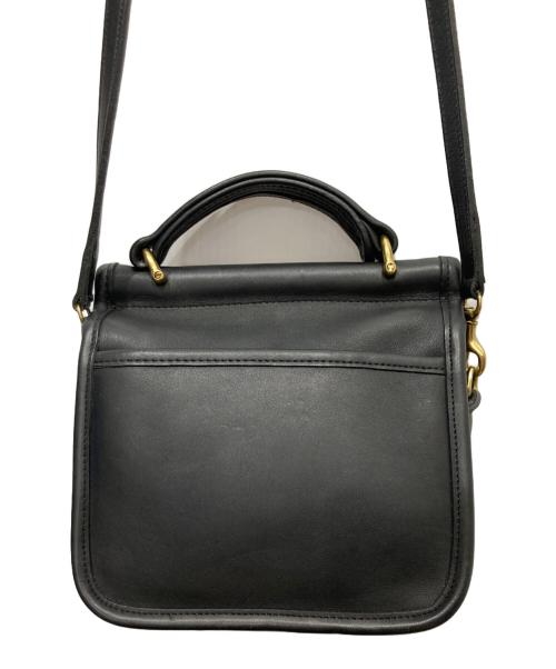 COACH（コーチ）COACH (コーチ) グローブレザーショルダーバッグ ブラックの古着・服飾アイテム