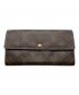 LOUIS VUITTON（ルイ ヴィトン）の古着「長財布」｜ブラウン