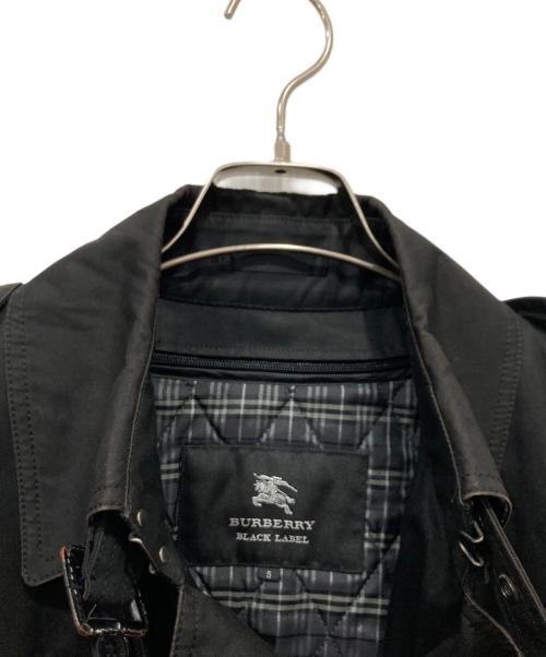 BURBERRY BLACK LABEL（バーバリーブラックレーベル）BURBERRY BLACK LABEL (バーバリーブラックレーベル) ノバチェック柄ライナー付トレンチコート ブラック サイズ:Sの古着・服飾アイテム