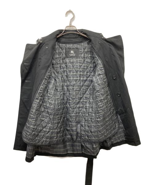 BURBERRY BLACK LABEL（バーバリーブラックレーベル）BURBERRY BLACK LABEL (バーバリーブラックレーベル) ノバチェック柄ライナー付トレンチコート ブラック サイズ:Sの古着・服飾アイテム