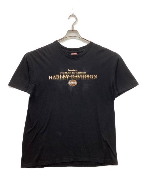 HARLEY-DAVIDSON（ハーレーダビッドソン）HARLEY-DAVIDSON (ハーレーダビッドソン) プリントTシャツ ブラック サイズ:不明の古着・服飾アイテム