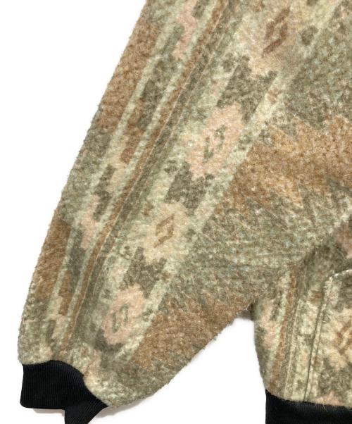 CarHartt（カーハート）CarHartt (カーハート) ネイティブ柄ジップパーカー グリーン×ベージュ サイズ:-の古着・服飾アイテム