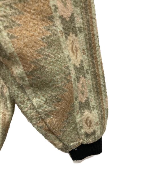 CarHartt（カーハート）CarHartt (カーハート) ネイティブ柄ジップパーカー グリーン×ベージュ サイズ:-の古着・服飾アイテム