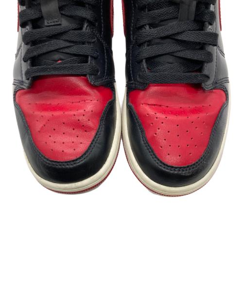NIKE（ナイキ）NIKE (ナイキ) Women's Air Jordan 1 Low/ウィメンズ エアジョーダン1 ロー ブラック×レッド サイズ:26の古着・服飾アイテム