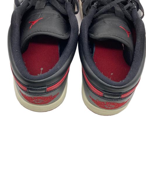 NIKE（ナイキ）NIKE (ナイキ) Women's Air Jordan 1 Low/ウィメンズ エアジョーダン1 ロー ブラック×レッド サイズ:26の古着・服飾アイテム