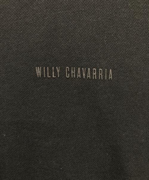 WILLY CHAVARRIA（ウィリーチャバリア）WILLY CHAVARRIA (ウィリーチャバリア) 裏ワッフルレイヤードスウェット ブラック サイズ:Mの古着・服飾アイテム