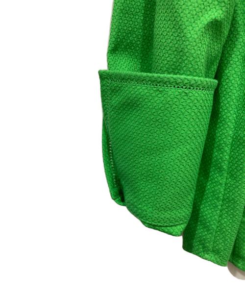 DRAWER（ドゥロワー）DRAWER (ドゥロワー) ピコカット フリルシャツフリルシャツ グリーン サイズ:36の古着・服飾アイテム