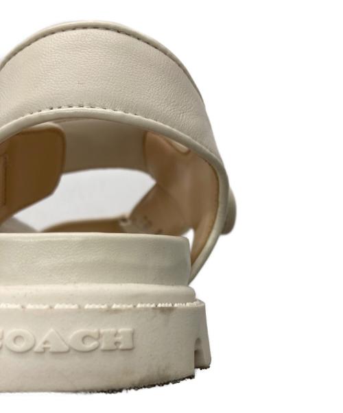 COACH（コーチ）COACH (コーチ) スポーツサンダル ホワイト サイズ:6の古着・服飾アイテム