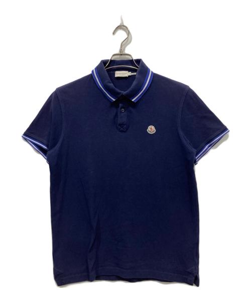 MONCLER（モンクレール）MONCLER (モンクレール) MAGLIA POLO MANIA CORTA ネイビー サイズ:Lの古着・服飾アイテム