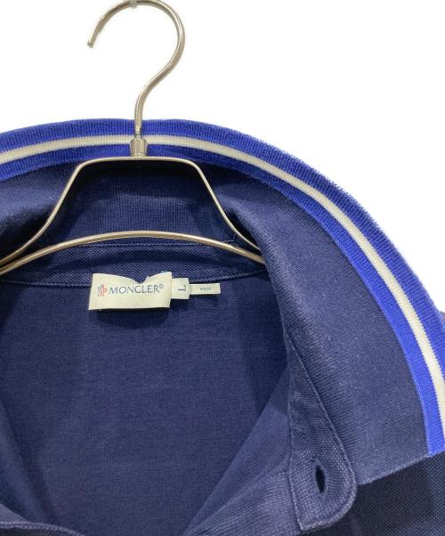 MONCLER（モンクレール）MONCLER (モンクレール) MAGLIA POLO MANIA CORTA ネイビー サイズ:Lの古着・服飾アイテム
