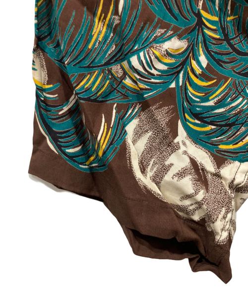 KAHANAMOKU（カハナモク）KAHANAMOKU (カハナモク) 50’S アロハシャツ ブラウン×グリーン サイズ:M(15-15 1/2)の古着・服飾アイテム