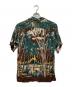 KAHANAMOKU (カハナモク) 50’S アロハシャツ ブラウン×グリーン サイズ:M(15-15 1/2)：70000円