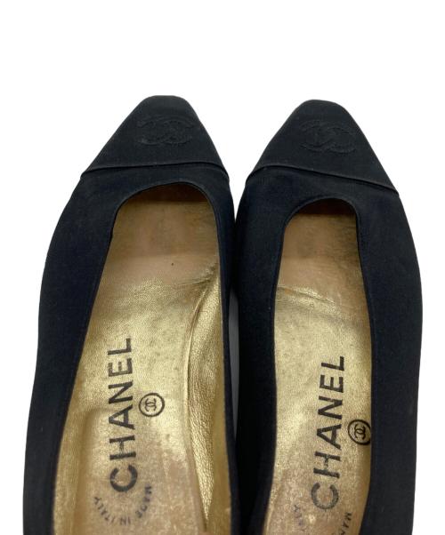 CHANEL（シャネル）CHANEL (シャネル) ココマークフラットパンプス ブラック サイズ:36の古着・服飾アイテム
