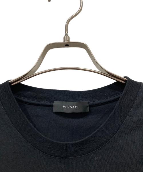 VERSACE（ヴェルサーチェ）VERSACE (ヴェルサーチェ) 刺繍Tシャツ ブラック サイズ:Mの古着・服飾アイテム