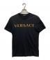 VERSACE（ヴェルサーチェ）の古着「刺繍Tシャツ」｜ブラック