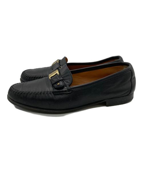 Salvatore Ferragamo（サルヴァトーレ フェラガモ）Salvatore Ferragamo (サルヴァトーレ フェラガモ) ヴァラローファー ブラック サイズ:US8 1/2の古着・服飾アイテム