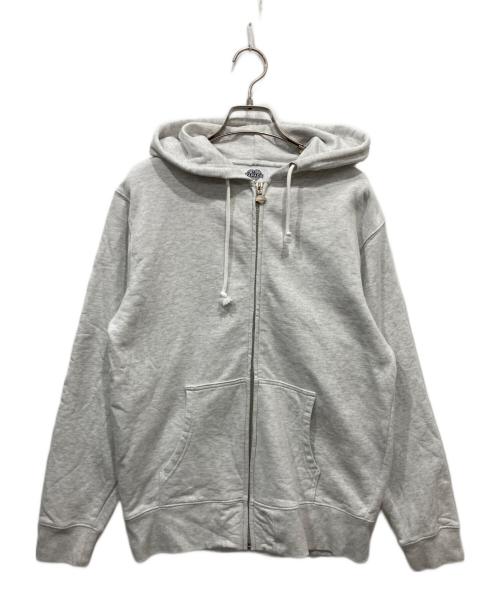 TATTOO YAMADA STUDIO（タトゥースタジオヤマダ）TATTOO YAMADA STUDIO (タトゥースタジオヤマダ) ジップパーカー グレー サイズ:Mの古着・服飾アイテム