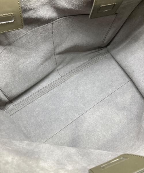 FARO（ファーロ）FARO (ファーロ) スムースレザートートバッグ カーキの古着・服飾アイテム