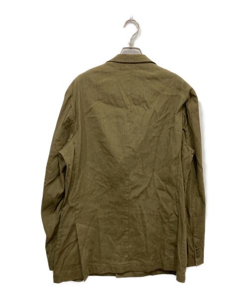 HUGO BOSS（ヒューゴ ボス）HUGO BOSS (ヒューゴ ボス) リネン混セットアップスーツ カーキ サイズ:UK50の古着・服飾アイテム