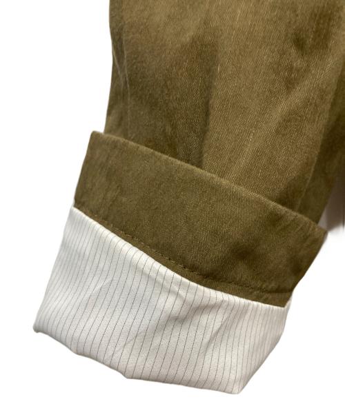 HUGO BOSS（ヒューゴ ボス）HUGO BOSS (ヒューゴ ボス) リネン混セットアップスーツ カーキ サイズ:UK50の古着・服飾アイテム
