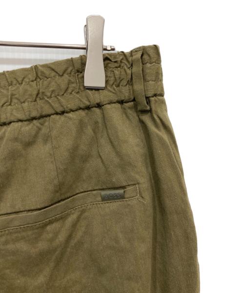 HUGO BOSS（ヒューゴ ボス）HUGO BOSS (ヒューゴ ボス) リネン混セットアップスーツ カーキ サイズ:UK50の古着・服飾アイテム